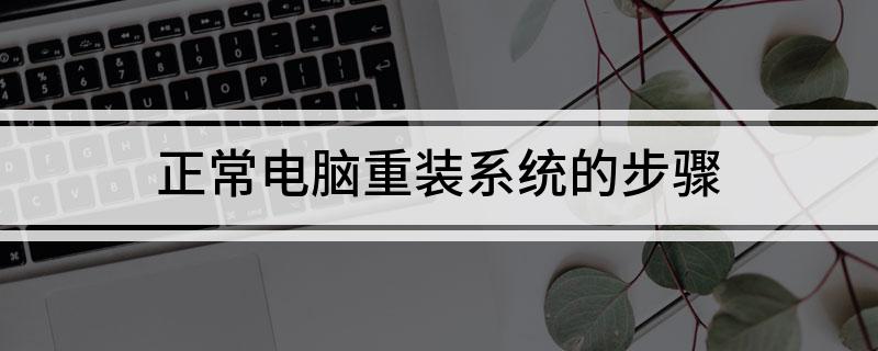 正常电脑重装系统开云 开云体育官网的步骤(图1)